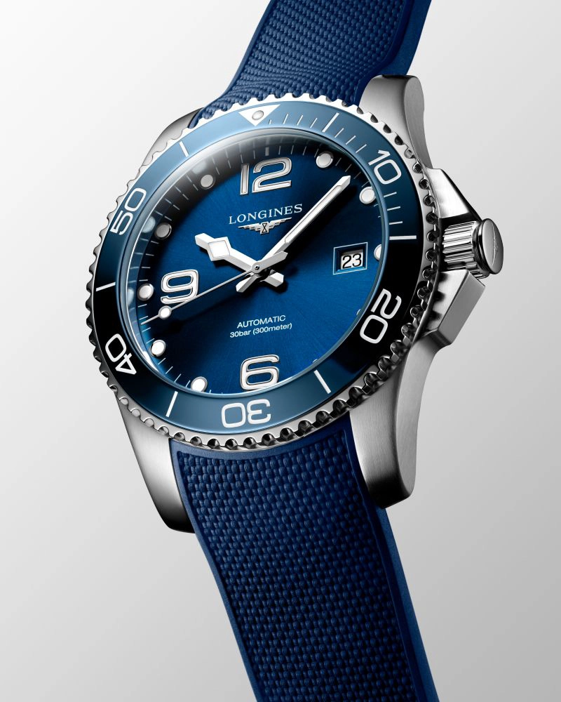 RELOJ LONGINES HYDROCONQUEST 41MM AZUL CAUCHO - 2
