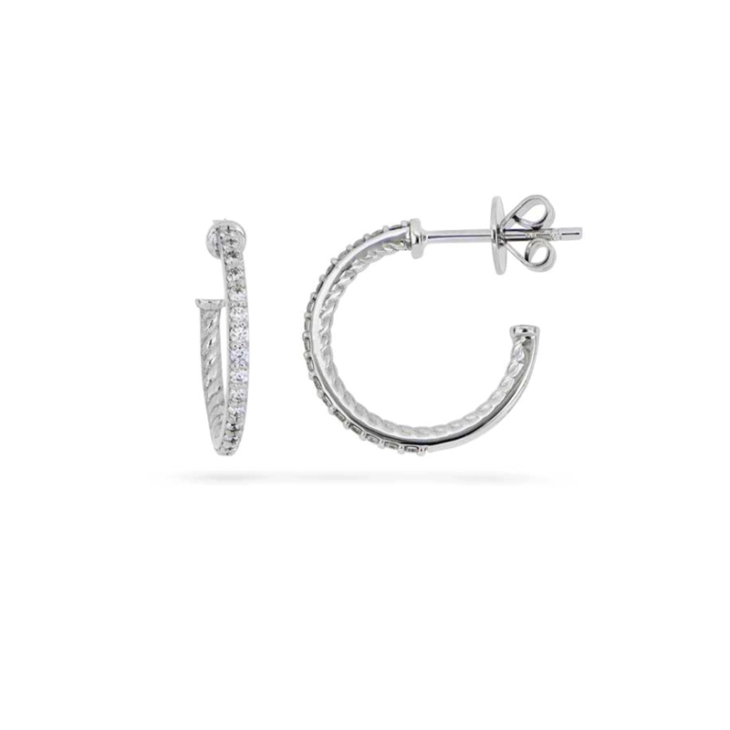 ARGOLLAS BRILLANTES EN ORO BLANCO - 1