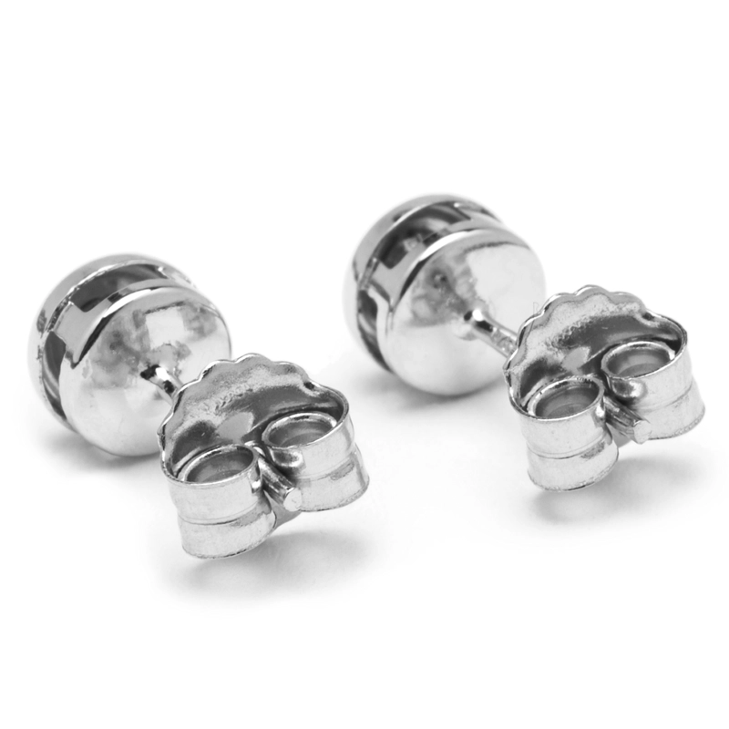 AROS ORO BLANCO 18K BRILLANTE BISEL 0.10PTS - 3