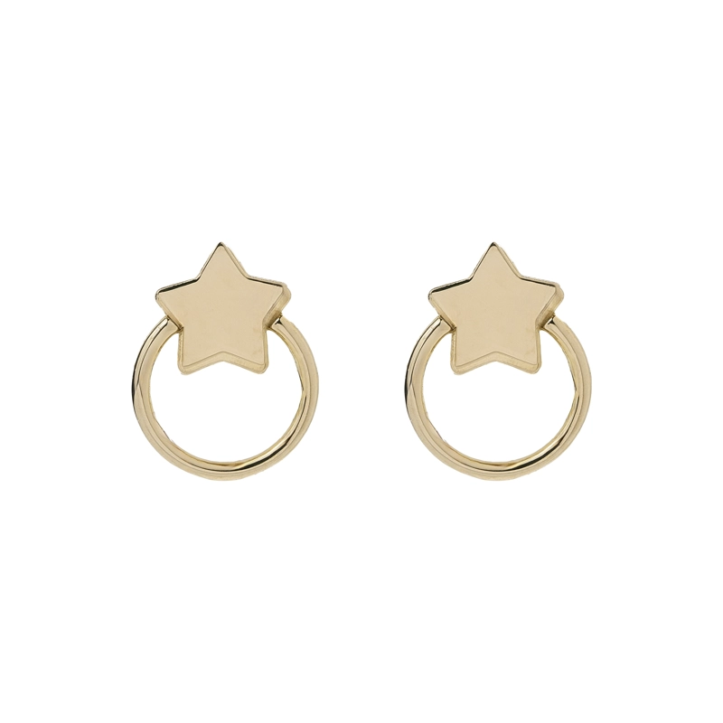 AROS ESTRELLA ORO 18 KT - 1