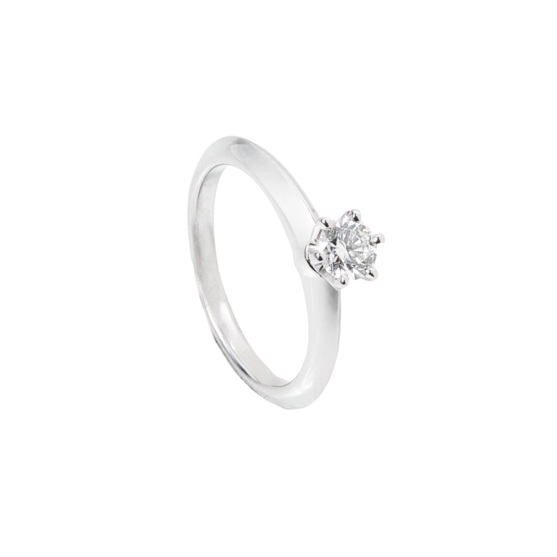ANILLO SOLITARIO PLATINO 0.25 TALLA 6 - 1