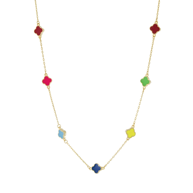 COLLAR TREBOL MULTICOLOR - 1