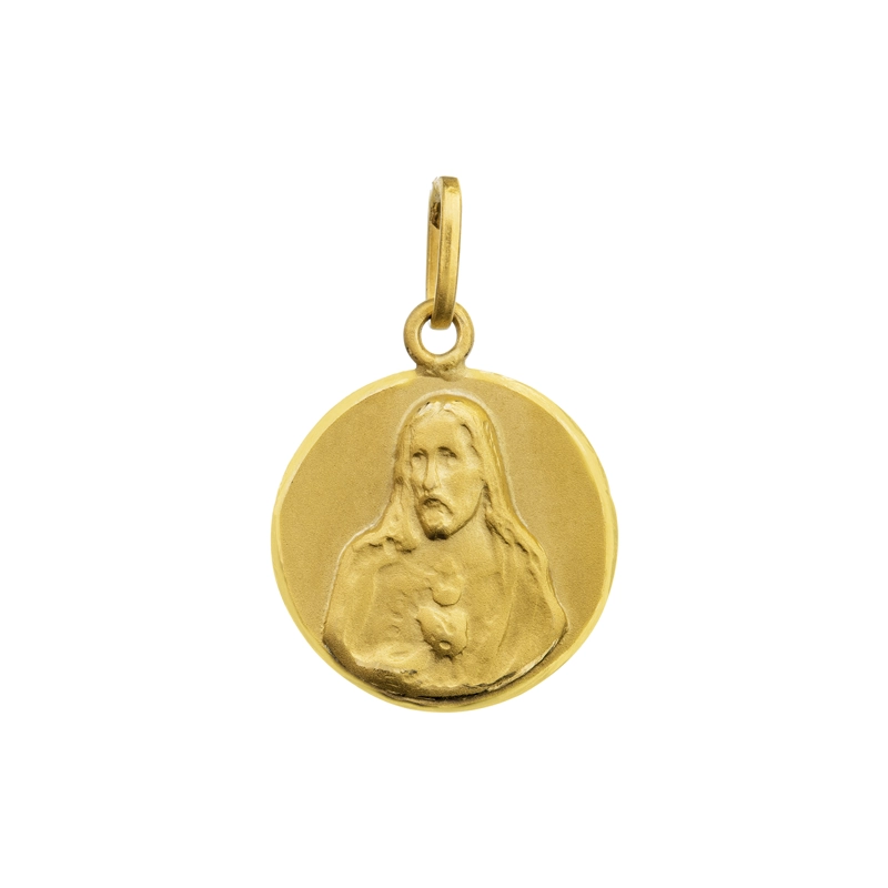 MEDALLA ORO AMARILLO JESUS 12MM