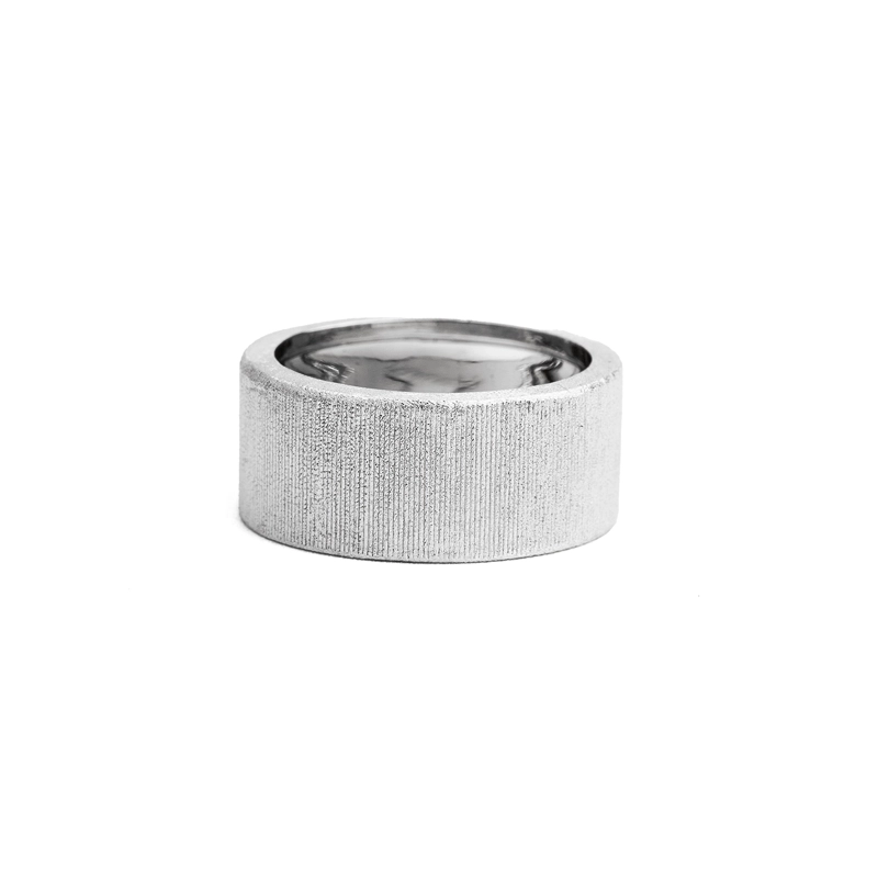ANILLO TUBO PLATA SATINADA 14 - 1