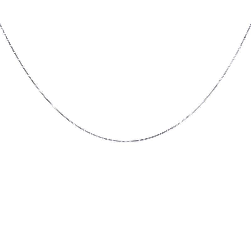 CADENA DE ORO BLANCO FINA - 1