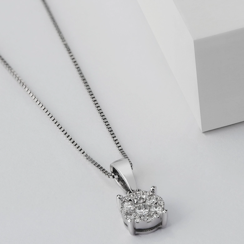 CADENA DE ORO BLANCO FINA - 2