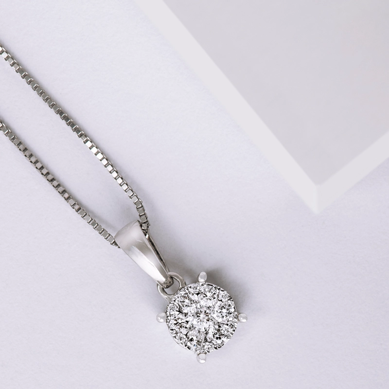 CADENA DE ORO BLANCO FINA - 3