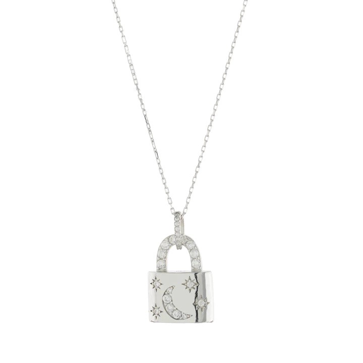 COLLAR WE ARE ALL STARS CANDADO MOON LOCK - 1