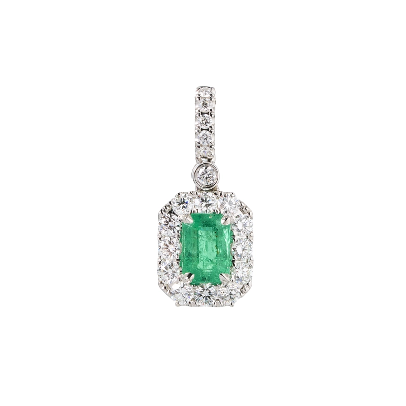 COLGANTE ESMERALDA 1.30CT BTES 0.63CT.