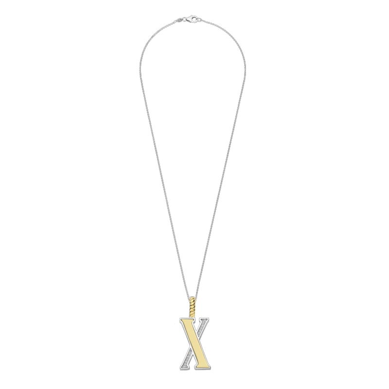 COLLAR TI SENTO LETRA 'X' 6840ZYX - 2
