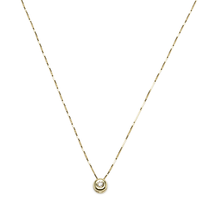 PUNTO DE LUZ ORO AMARILLO 18K DIAMANTE BISEL 0.10 CT - 3