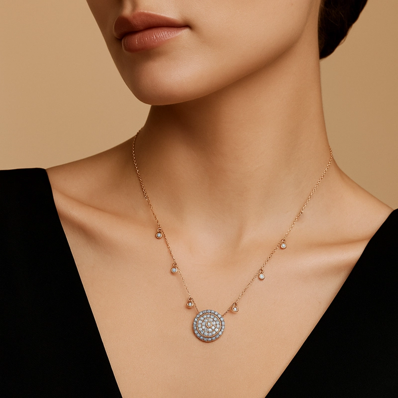 COLLAR MEDALLON ROSE - 2