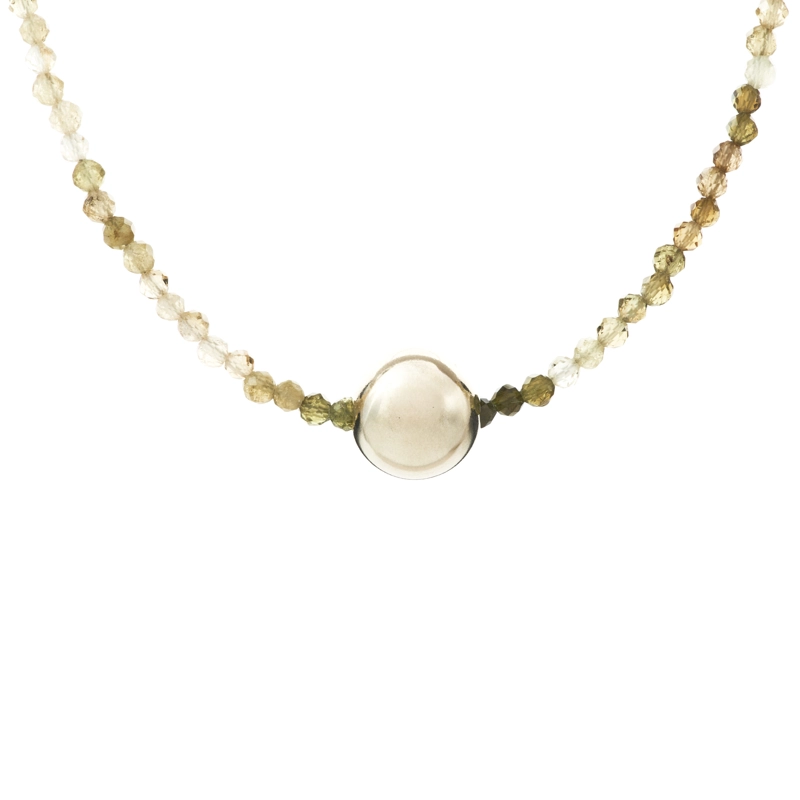 COLLAR TOPACIOS BOLA GOLD FILLED - 1
