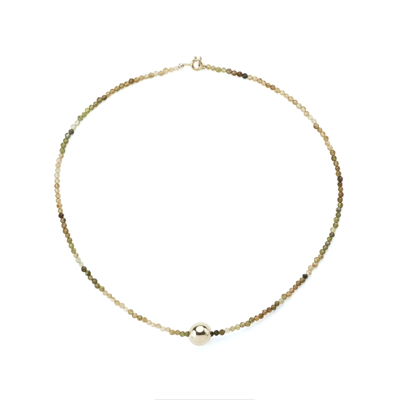 COLLAR TOPACIOS BOLA GOLD FILLED - 3