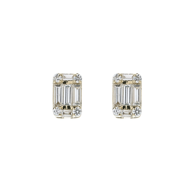 AROS BAGUETTE ORO AMARILLO - 1