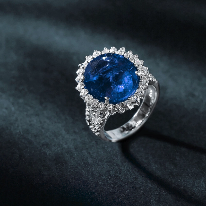 ANILLO AURORA ZAFIRO. TALLA 14. - 2