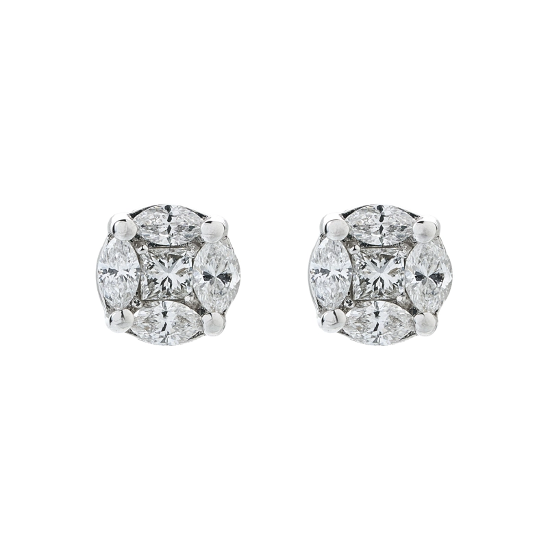 AROS DE ORO BLANCO ROUND - 1