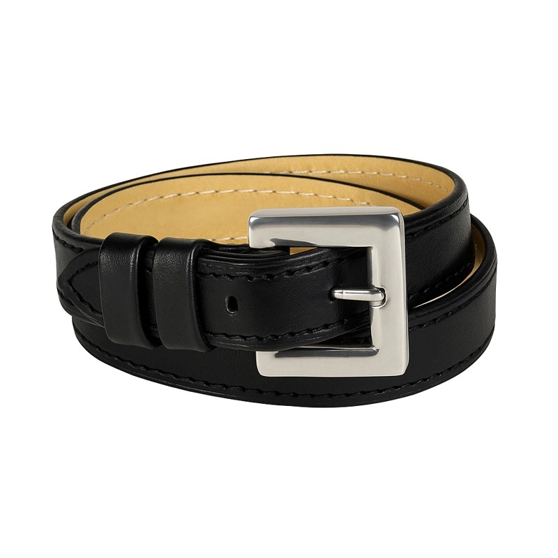 PULSERA CUERO NEGRO HEBILLA LB32 - 1
