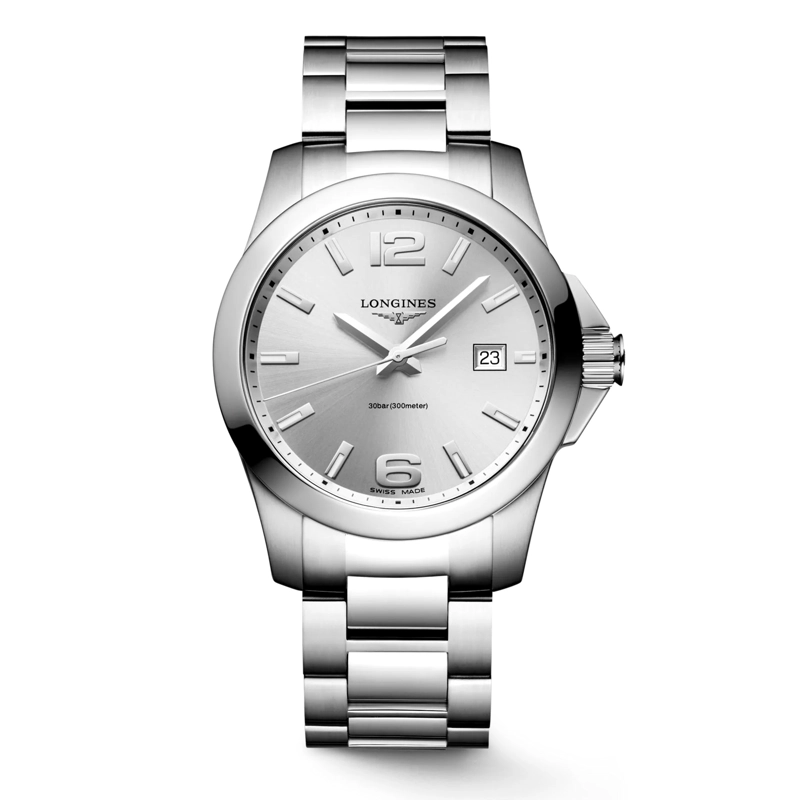 RELOJ LONGINES CONQUEST 41MM PLATA - 1