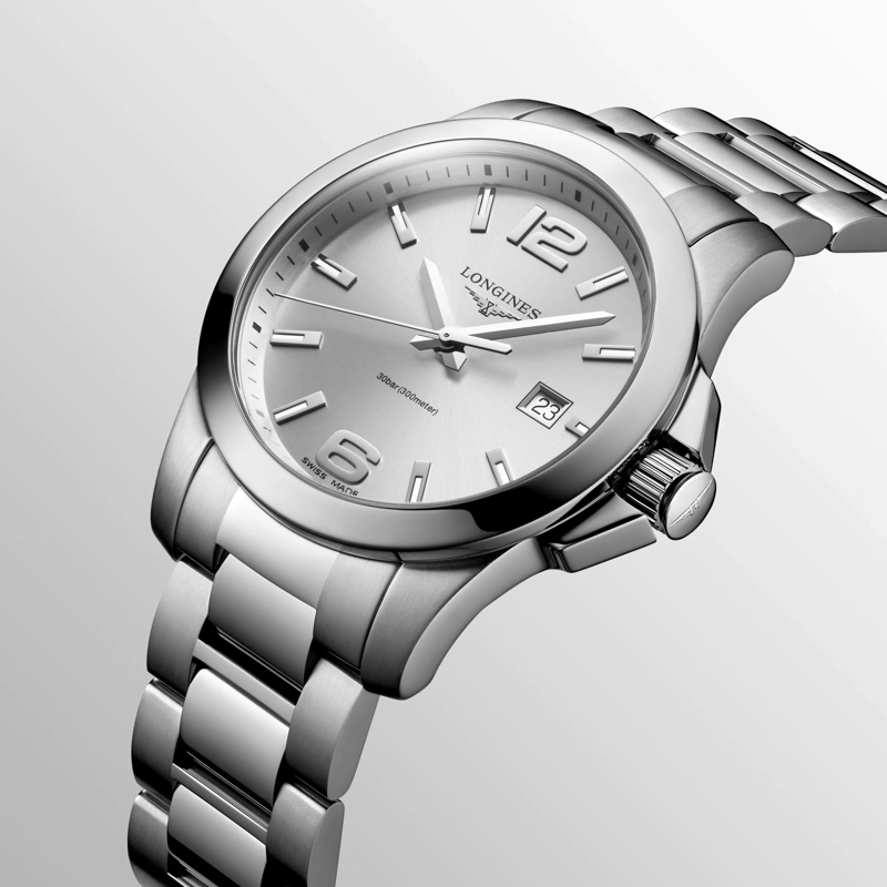 RELOJ LONGINES CONQUEST 41MM PLATA - 2