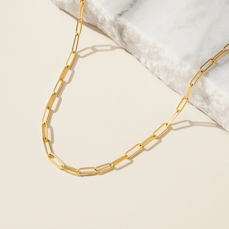 COLLAR OA 18 KTS MODELO PAPER CLIP - 2