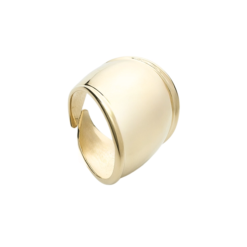 ANILLO ANCHO PLATA VERMEIL ESSENZA - 1