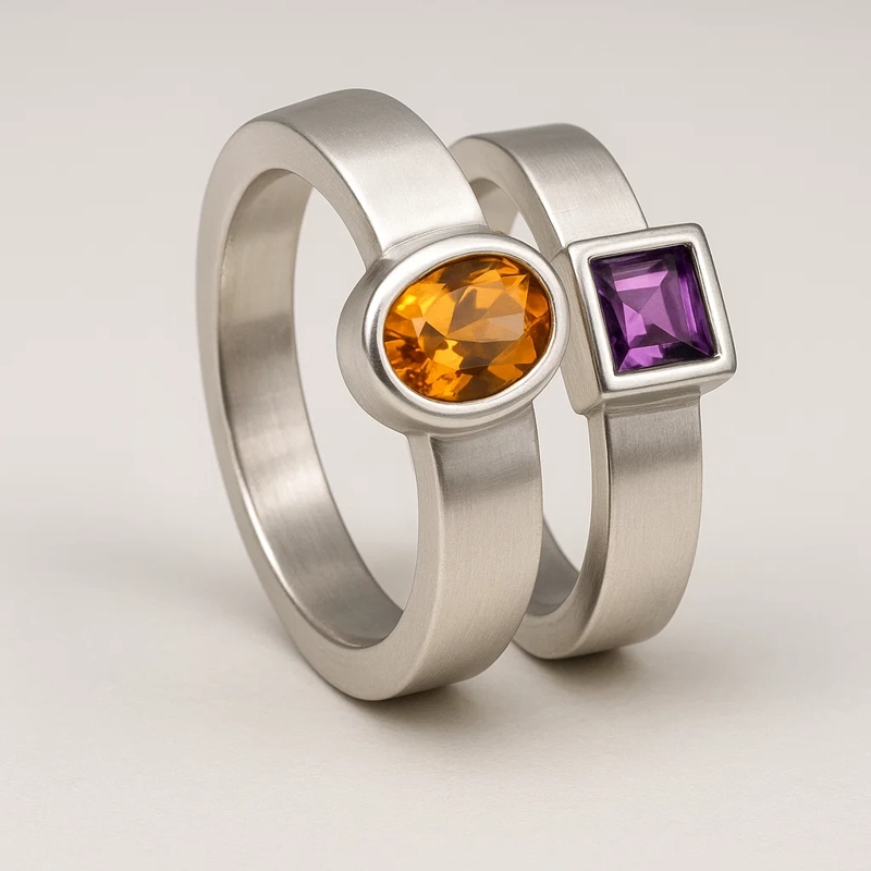 ANILLO AMATISTA HECHO A MANO PARA NIÑAS #13 - 2
