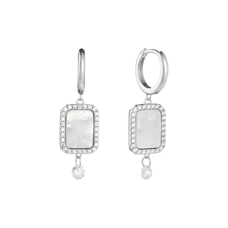 ARGOLLAS CON RECTANGULO DE NACAR - 1