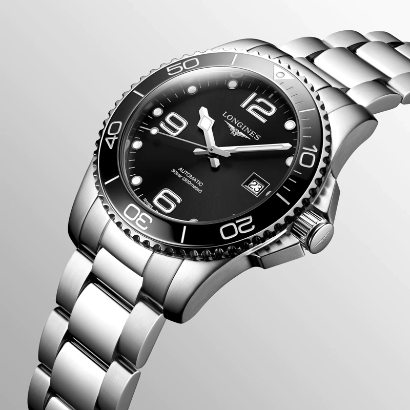 RELOJ LONGINES HYDROCONQUEST 41MM NEGRO - 3