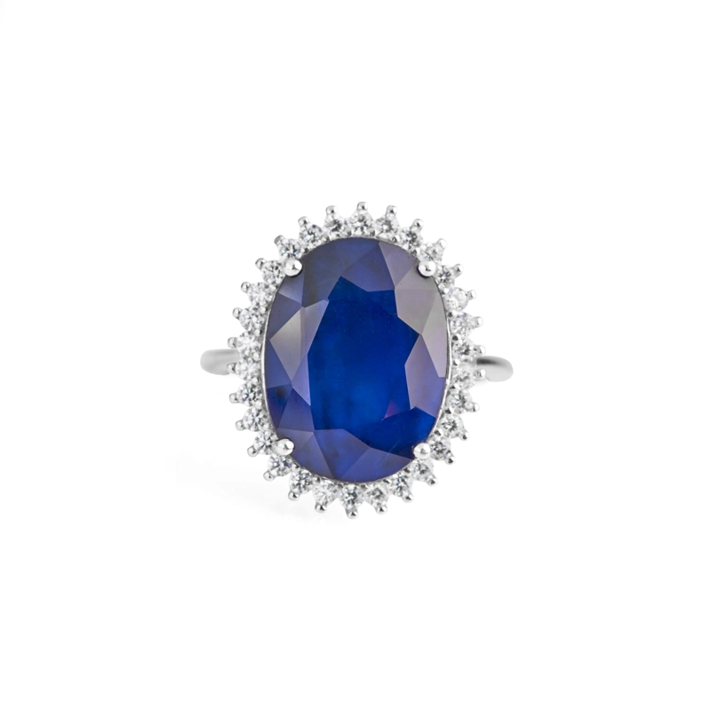 ANILLO ZAFIRO NATURAL LADY DI #15 - 2