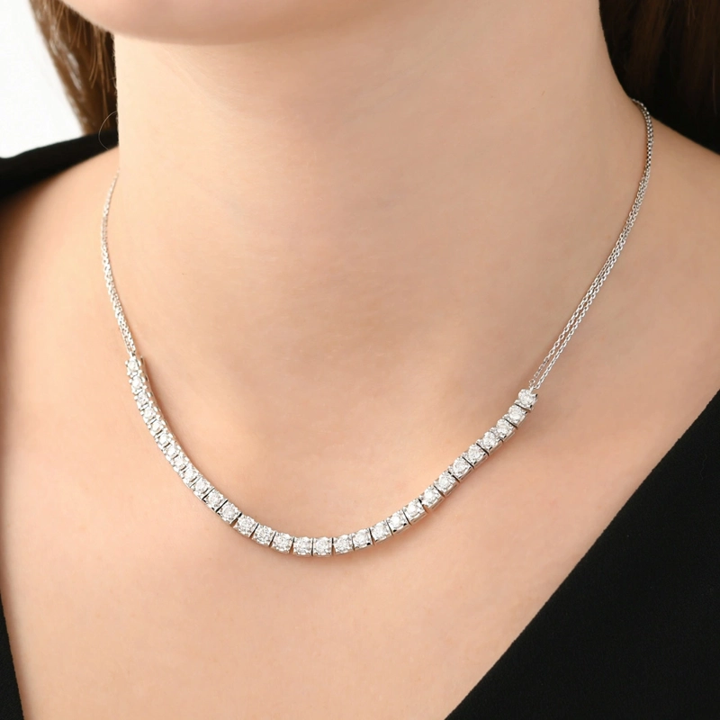 COLLAR TENNIS DIAM 2.37 CT DIAMANTES - 2