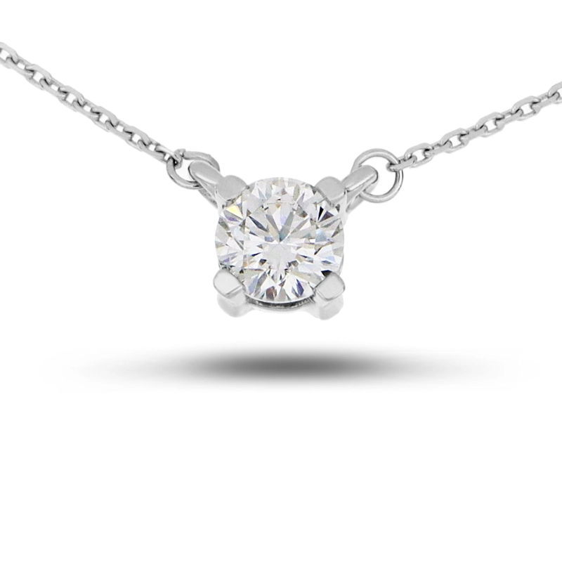 PUNTO DE LUZ GRIFAS ORO BLANCO 18K DIAMANTE 30PTS - 1