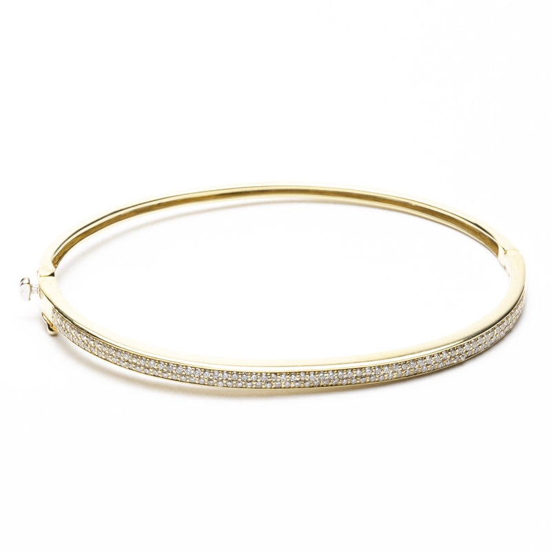 ESCLAVA ORO AMARILLO DIAMANTES - 1