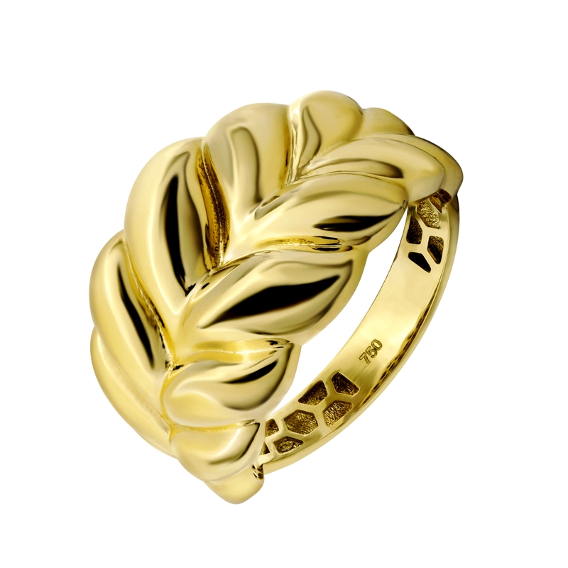 ANILLO ESPIGA BOMBE ORO 18 KT #12 - 1