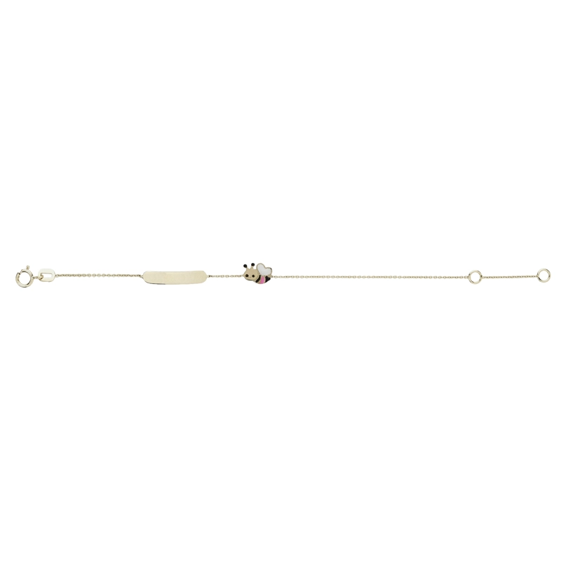 PULSERA ORO NIÑA LZ PIOCHA ORO 18 KT ABEJITA - 1