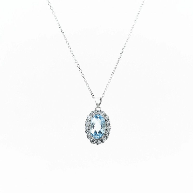COLLAR TOPACIO AZUL REINA SOPHIA