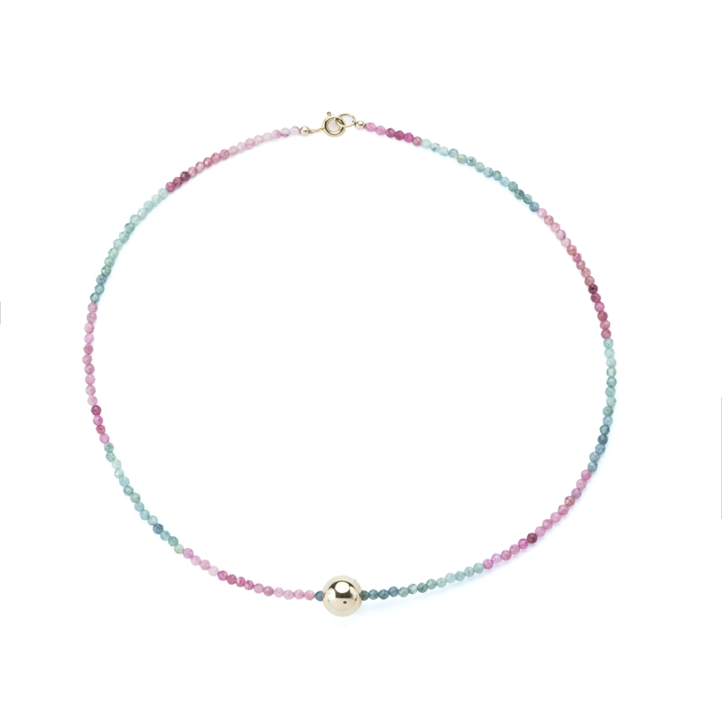 COLLAR ZAFIROS DE COLORES EN PLATA - 3