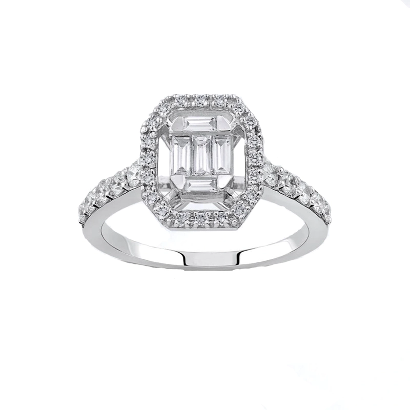 ANILLO ORO BLANCO 18K - LE TRÈFLE  #13 - 1