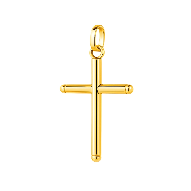 CRUZ TUBO ORO 22MM - 1