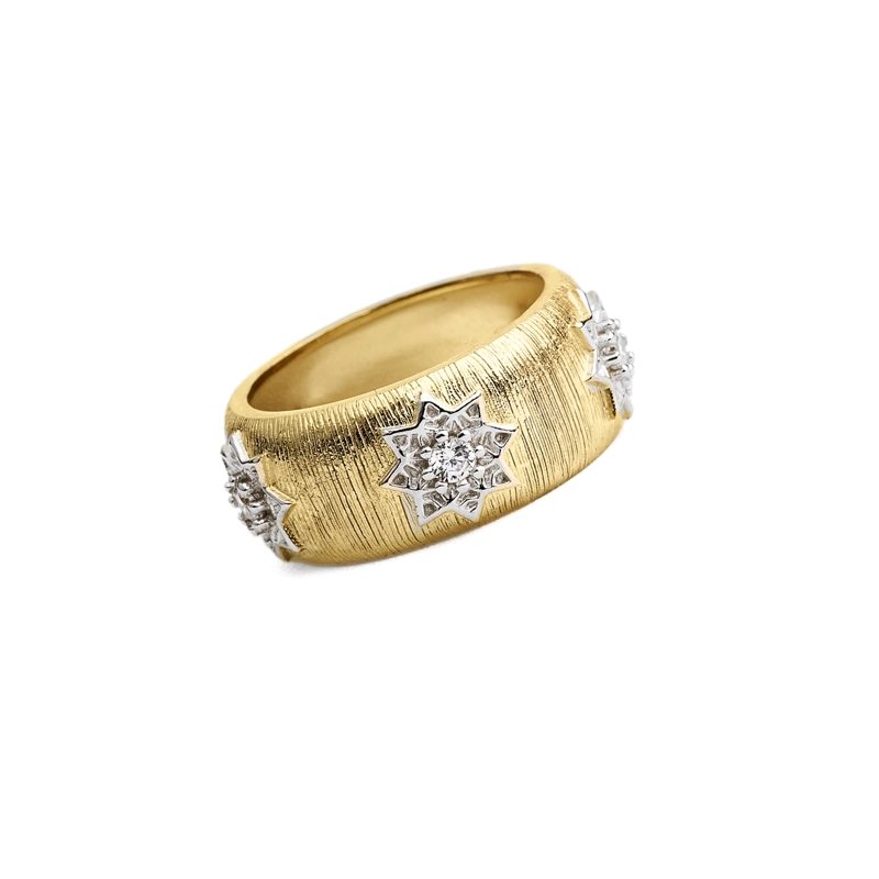 ANILLO ALAHAMBRA ESTRELLA PLATA DORADA N 12 - 1
