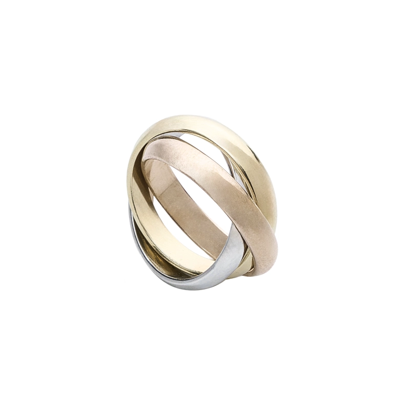 ANILLO TRIPLE PLATA VERMEIL ESSENZA #12 - 1