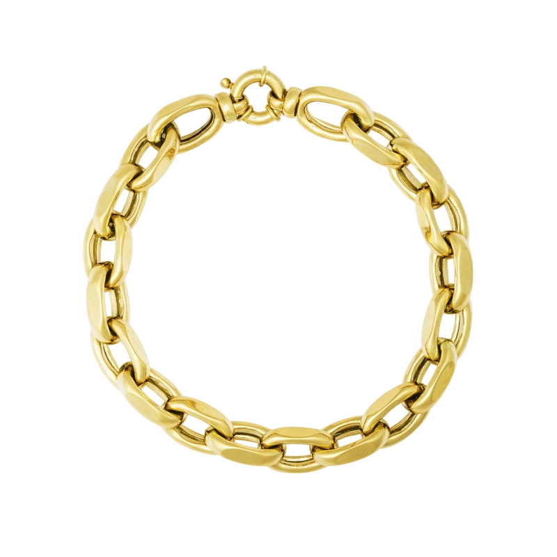 PULSERA ESLABON  ORO 18 KT PN - 1