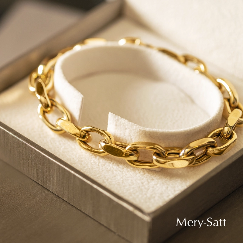 PULSERA ESLABON  ORO 18 KT PN - 2