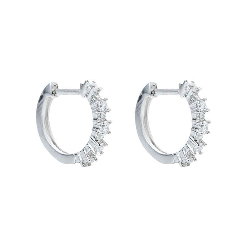 AROS DIAM ORO BLANCO 0.38 CT - 1