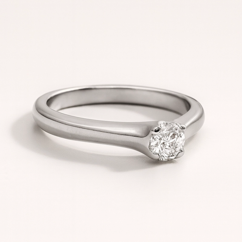 ANILLO SOLITARIO 0.33CT TALLA 7 - 2