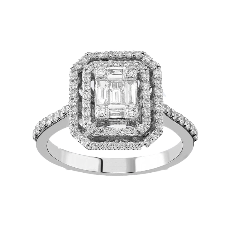ANILLO ORO BLANCO 18K LE BLEUET - 1
