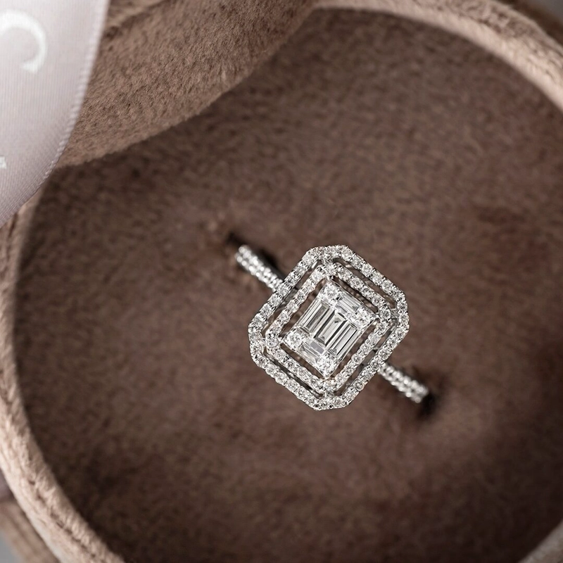ANILLO ORO BLANCO 18K LE BLEUET - 3