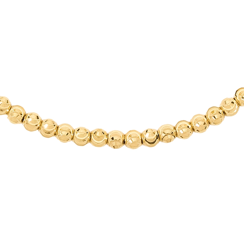 PULSERA DE ORO 18K BOLITAS DIAMANTADAS - 3