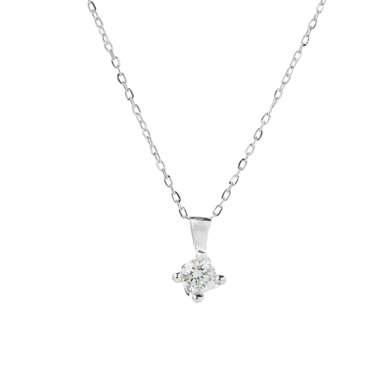 PUNTO DE LUZ ORO BLANCO 18K 0.08CT - 1