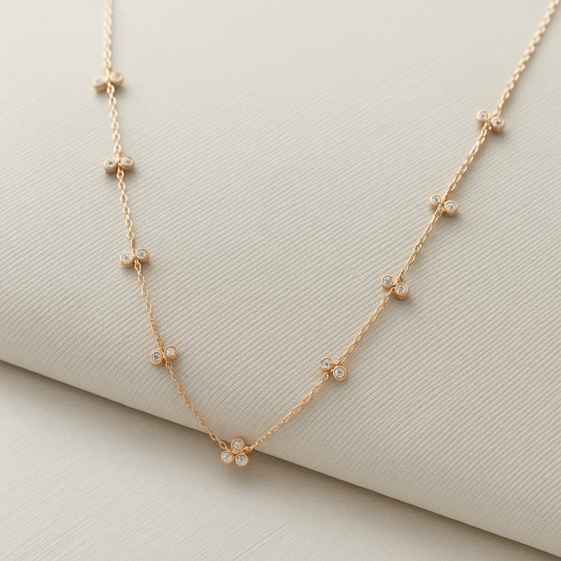 COLLAR ROSE MULTICIRCONES - 2